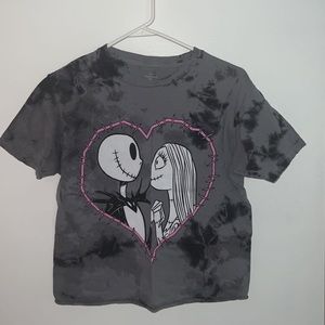 BoxLunch nightmare before Christmas cropped T-shirt